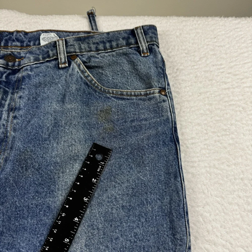 Levi Jeans Men's 35x31* Blue 540 Straight‎ Relaxed Thrashed Distressed Denim VTG